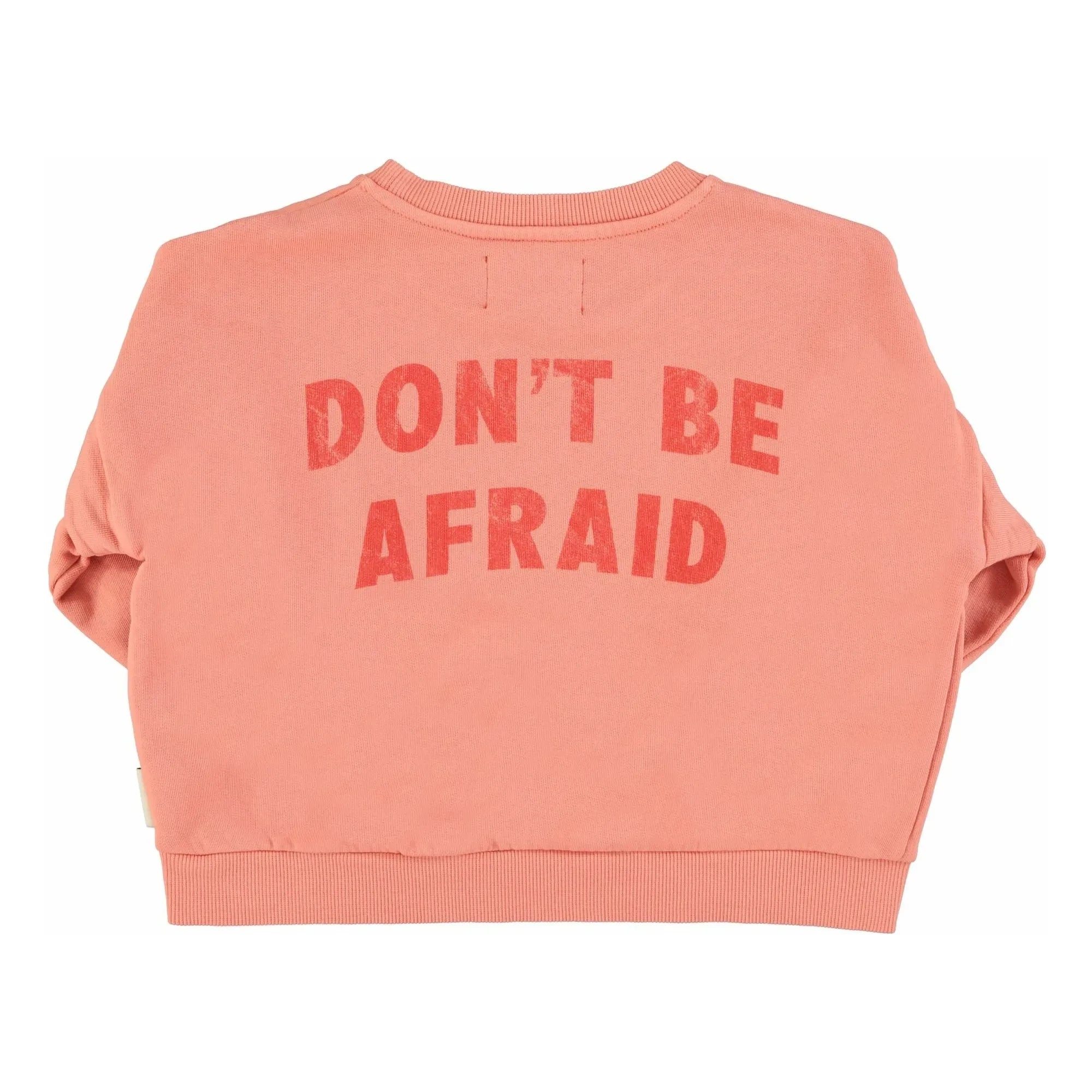 Piupiuchick - Hey Jude organik pamuklu volanlı sweatshirt | Mercan