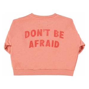 Piupiuchick - Hey Jude organik pamuklu volanlı sweatshirt | Mercan