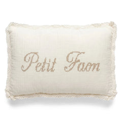 Editions Aimable - Petit Faon Camille Kissen | Elfenbein Mullstoff