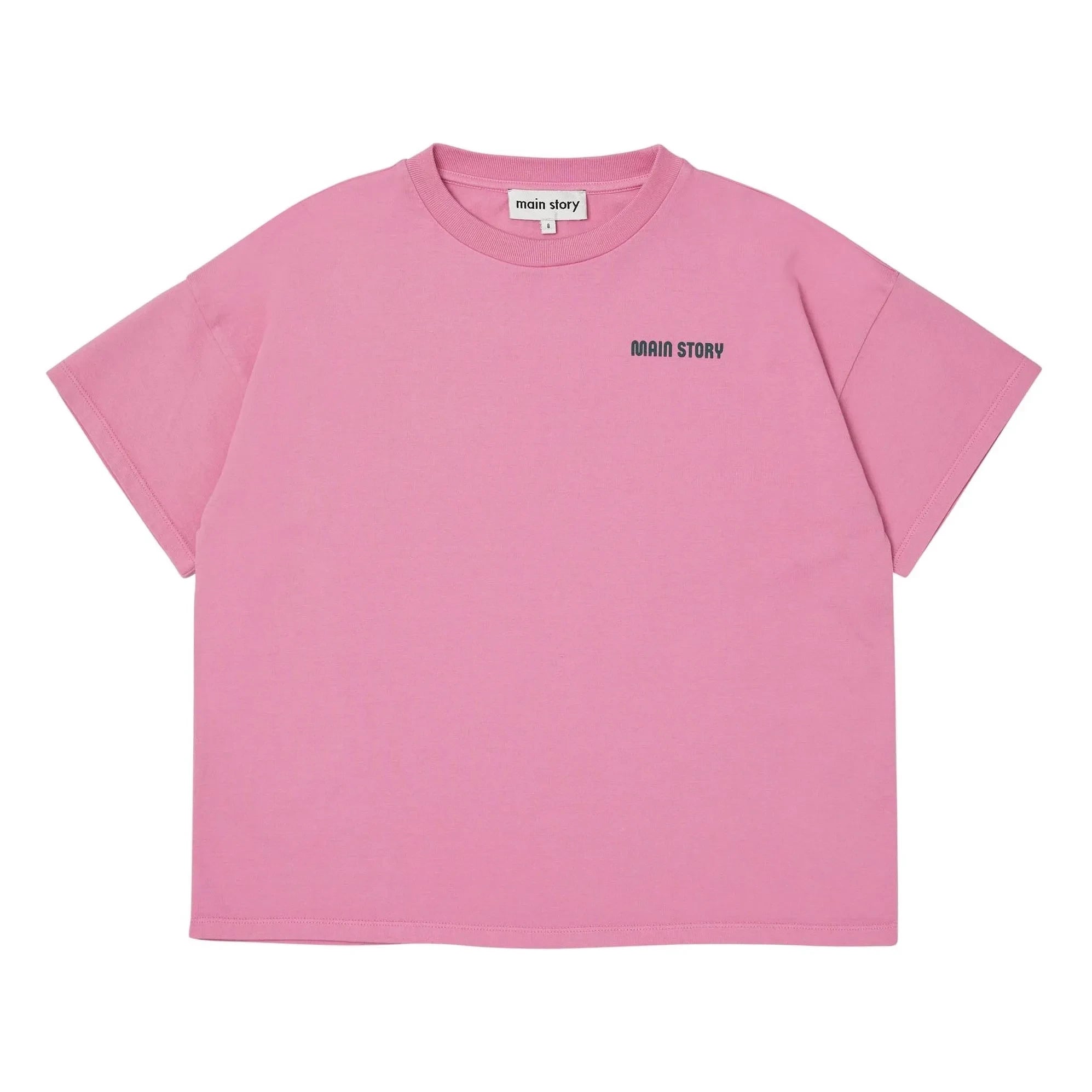 Main Story - Oversize organik pamuklu tişört | Pembe