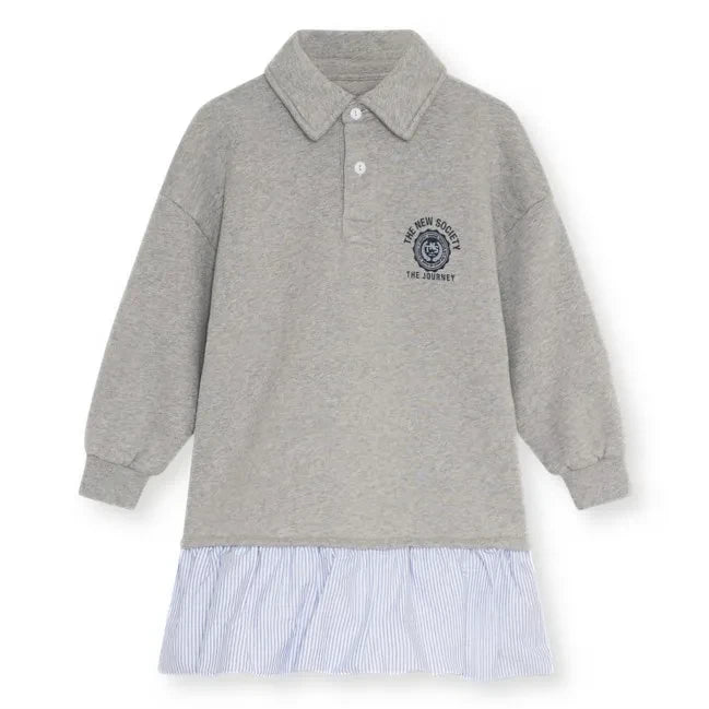 the new society - Ash Polo Elbise | Gri