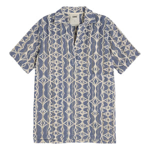 OAS - Vestido polo de ganchillo Arko Nuri | Azul
