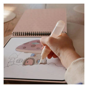 Mushie - Libro de colorear borrable de hadas | Rosa