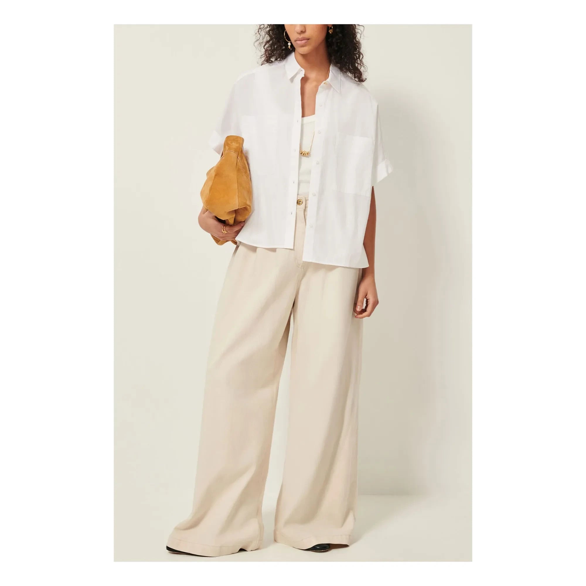 Sessùn - Camisa de algodón Dellord | Blanco