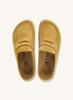BIRKENSTOCK - Naples Veloursleder-Slipper | Gelb