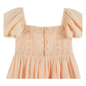 Emile et Ida - Broderie Anglaise Kleid | Aprikose