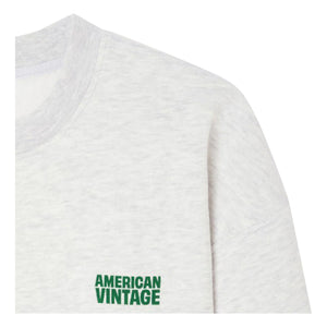 American Vintage - Baptown sweatshirt | Gri melanj