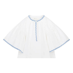 Skall Studio - Bluse Bonne Baumwolle | Weiß