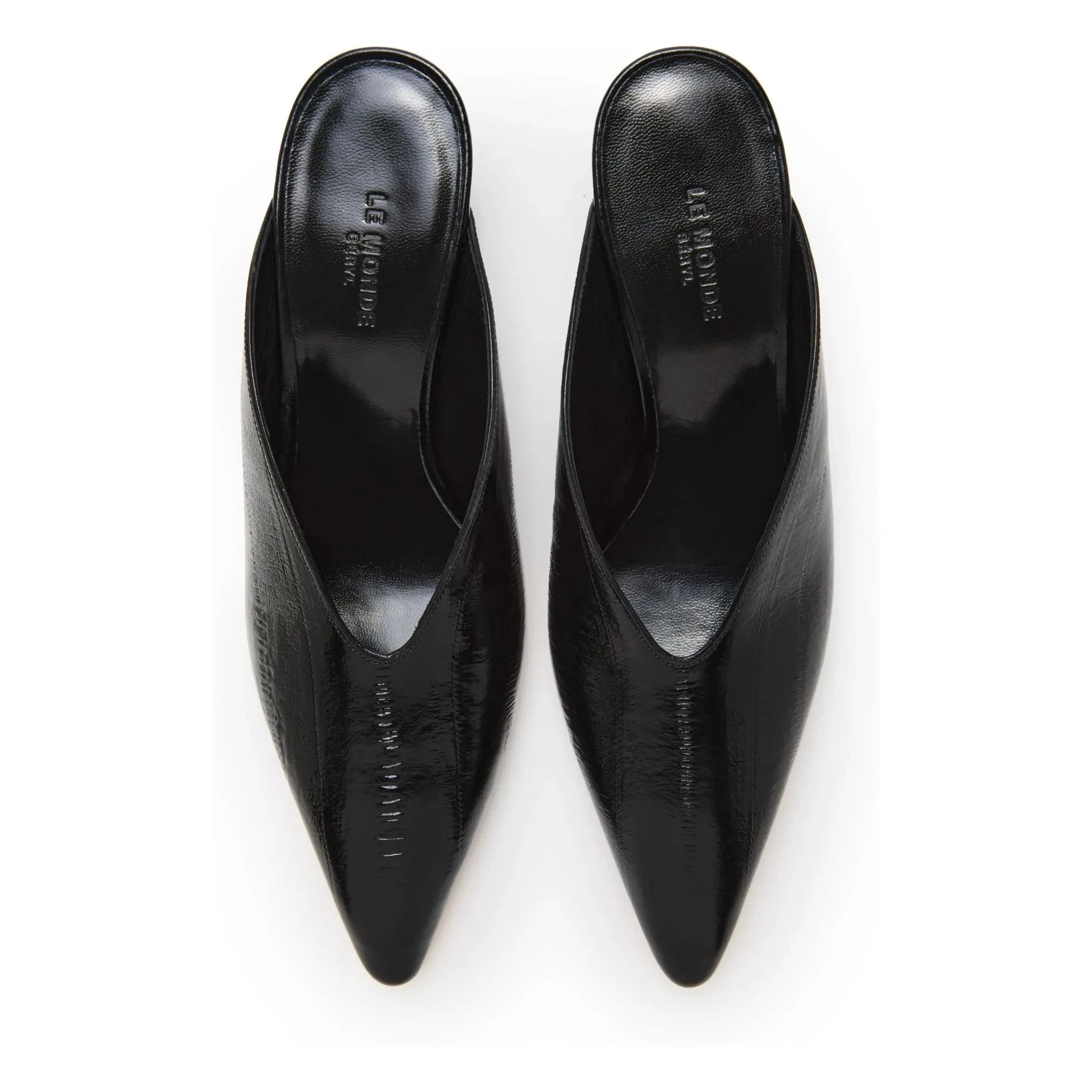 Le Monde Beryl - Victoria Deri Mules | Siyah