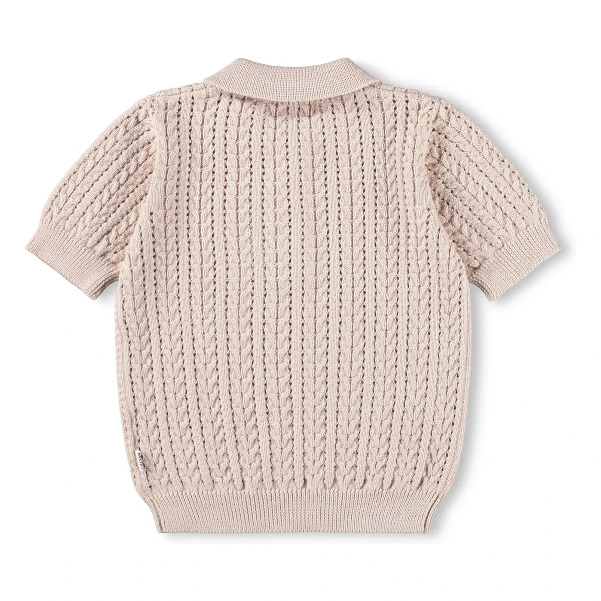 Molo - Gretel Bio-Baumwoll-Strick-Poloshirt | Beige