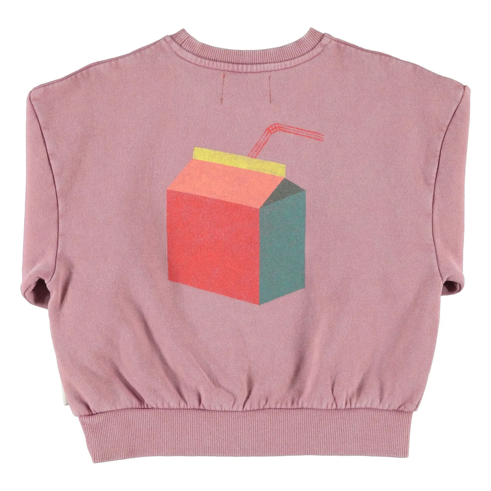 Piupiuchick - Lunch Break organik pamuklu sweatshirt | Pembe