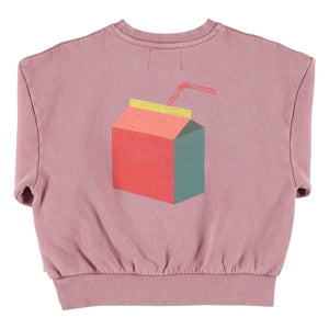 Piupiuchick - Lunch Break organik pamuklu sweatshirt | Pembe
