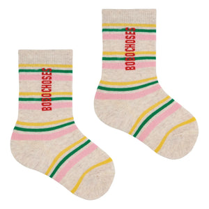 Bobo Choses - 2er-Set Socken aus Bio-Baumwolle Kaleidoscope | Beige