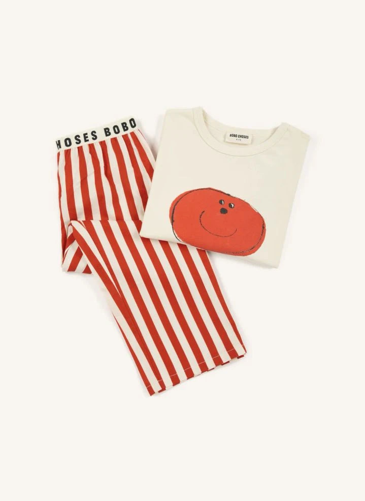 Bobo Choses - Bobo Choses Conjunto de camiseta y pantalón de algodón orgánico | Rojo