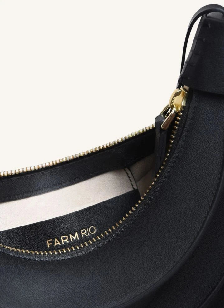 Farm Rio - Banana Kleine Ledertasche | Schwarz