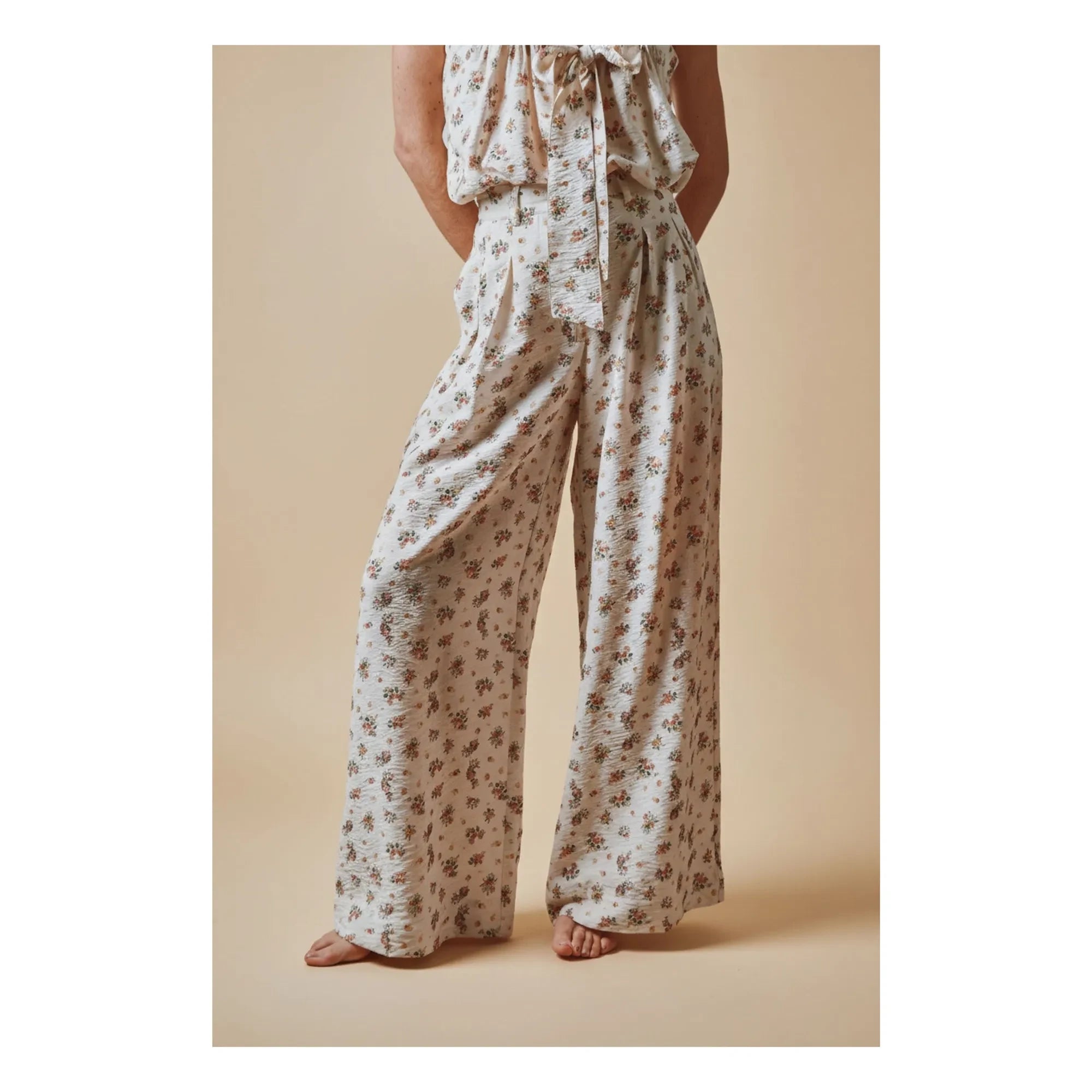 Emile et Ida - Pantalón estampado | Crema