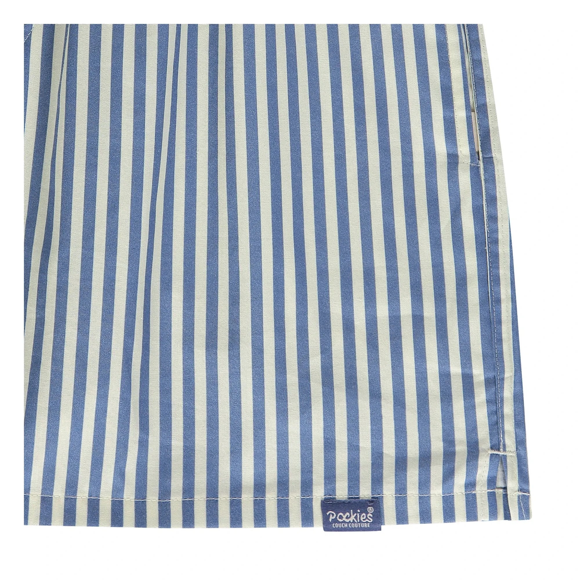 Pockies - Boyfriend Gestreifte Boxershorts | Blau