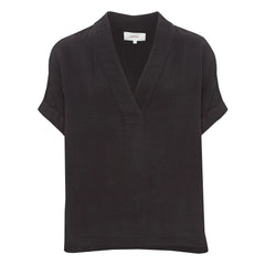 Xirena - Blusa Muselina Algodón Avery | Negro