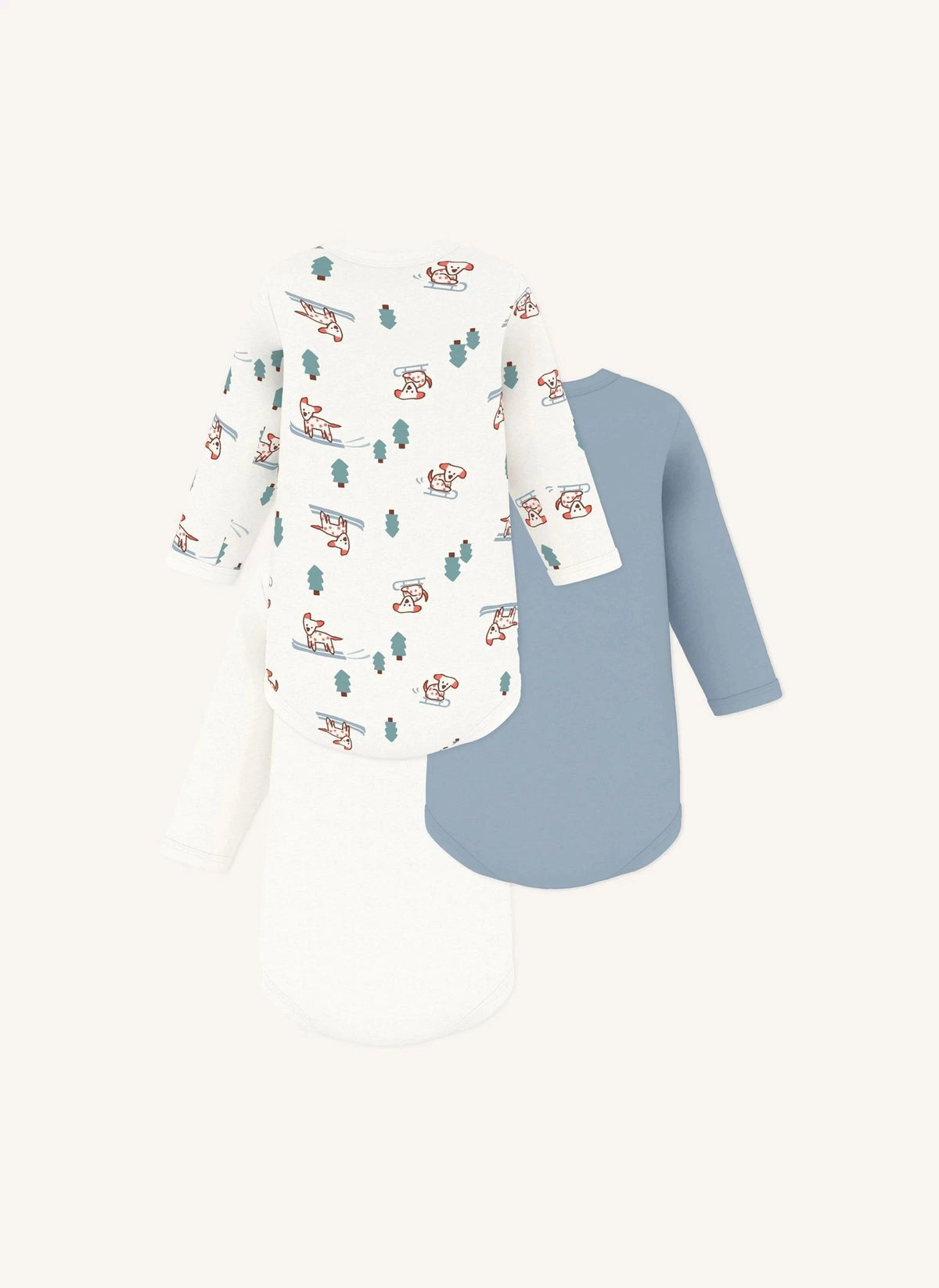 Petit Bateau - Set de 3 camisetas de algodón orgánico para perro | Blanco