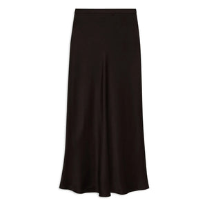 Anine Bing - Silk Stick Skirt | Dark Brown