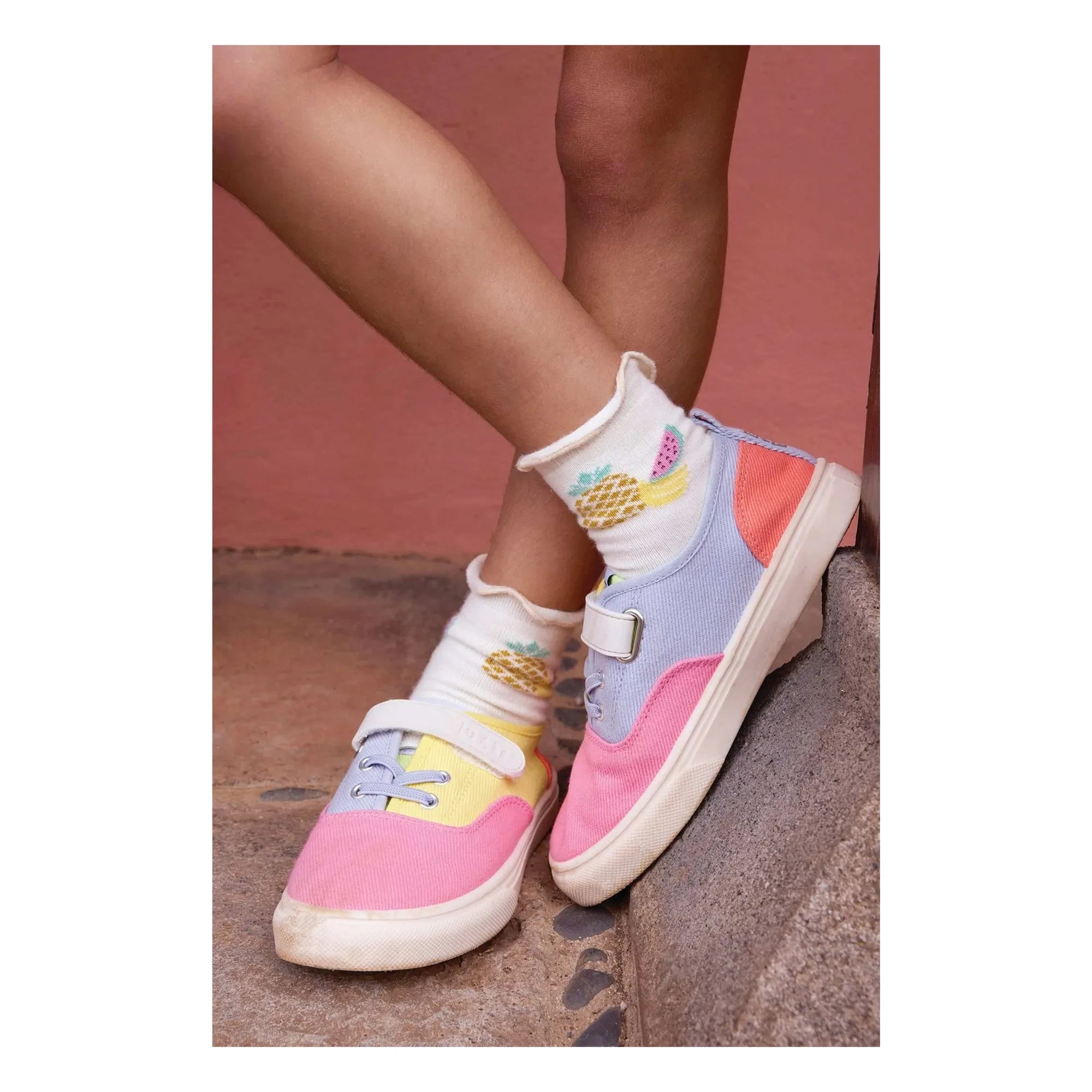 Bonton - Zapatillas con Cordones Board Easy | Rosa caramelo