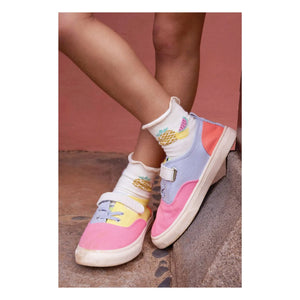 Bonton - Zapatillas con Cordones Board Easy | Rosa caramelo