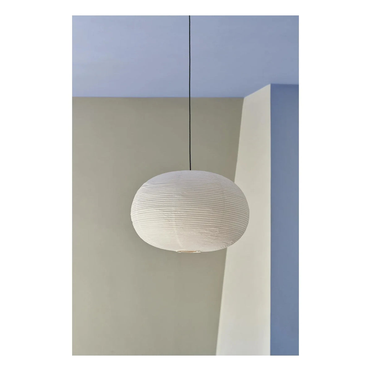 Hay - Lámpara Colgante de Papel Ellipse | Blanco