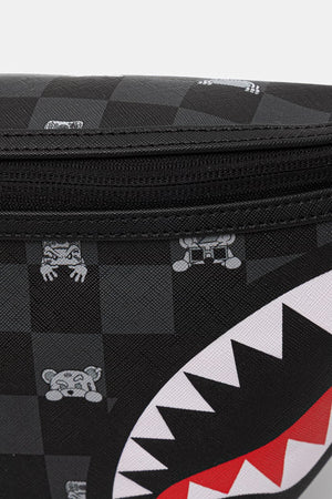 Sprayground - Siyah Suni Deri Bel Çantası 910B8912NSZ