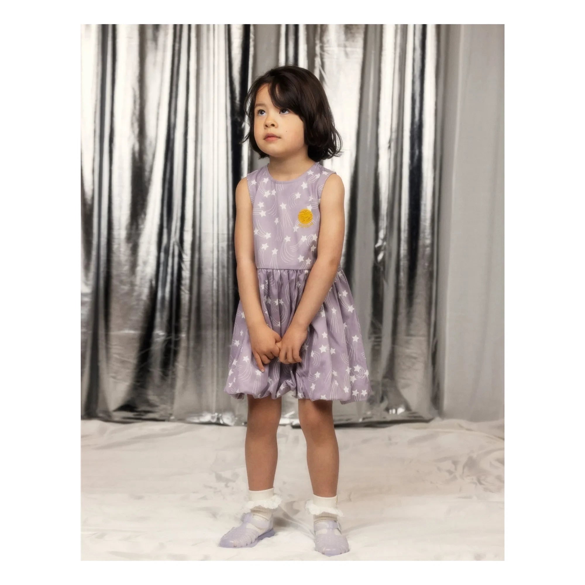 Mini Rodini - Tencel Star Elbise | Mauve
