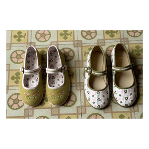 Hermosilla - Céleste Editions Aimable x Hermosilla Ballet Flats | Pommette Poplin