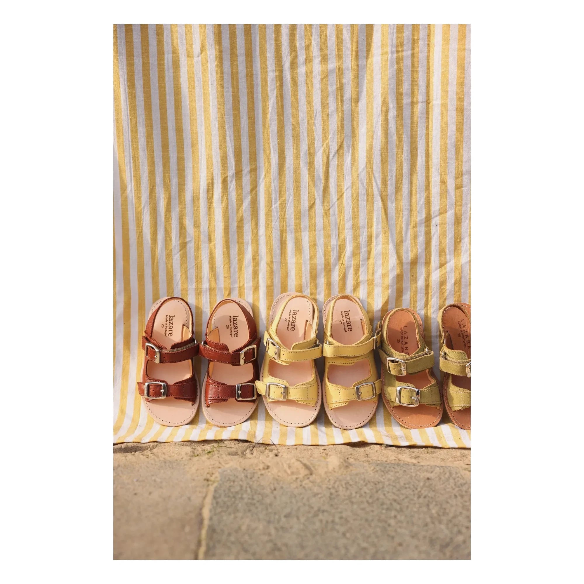 Lazare - Gisèle Sandals | Pale Yellow
