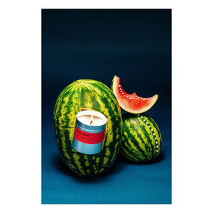 Boogie Bougie - Wassermelonen-Schlucke und Snacks am Pool Kerze