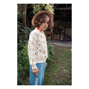 Emile et Ida - Organik Pamuk Muzlu Havlu Sweatshirt | Krem