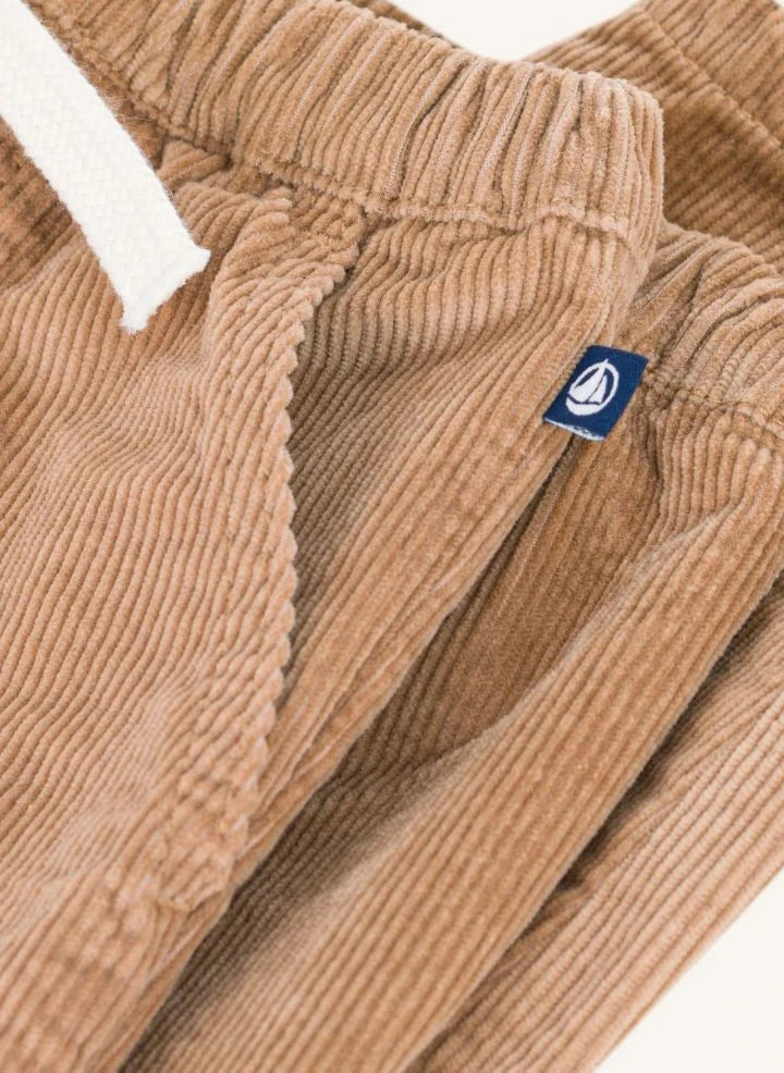 Petit Bateau - Kadife Pantolon Organik Pamuk | Bej