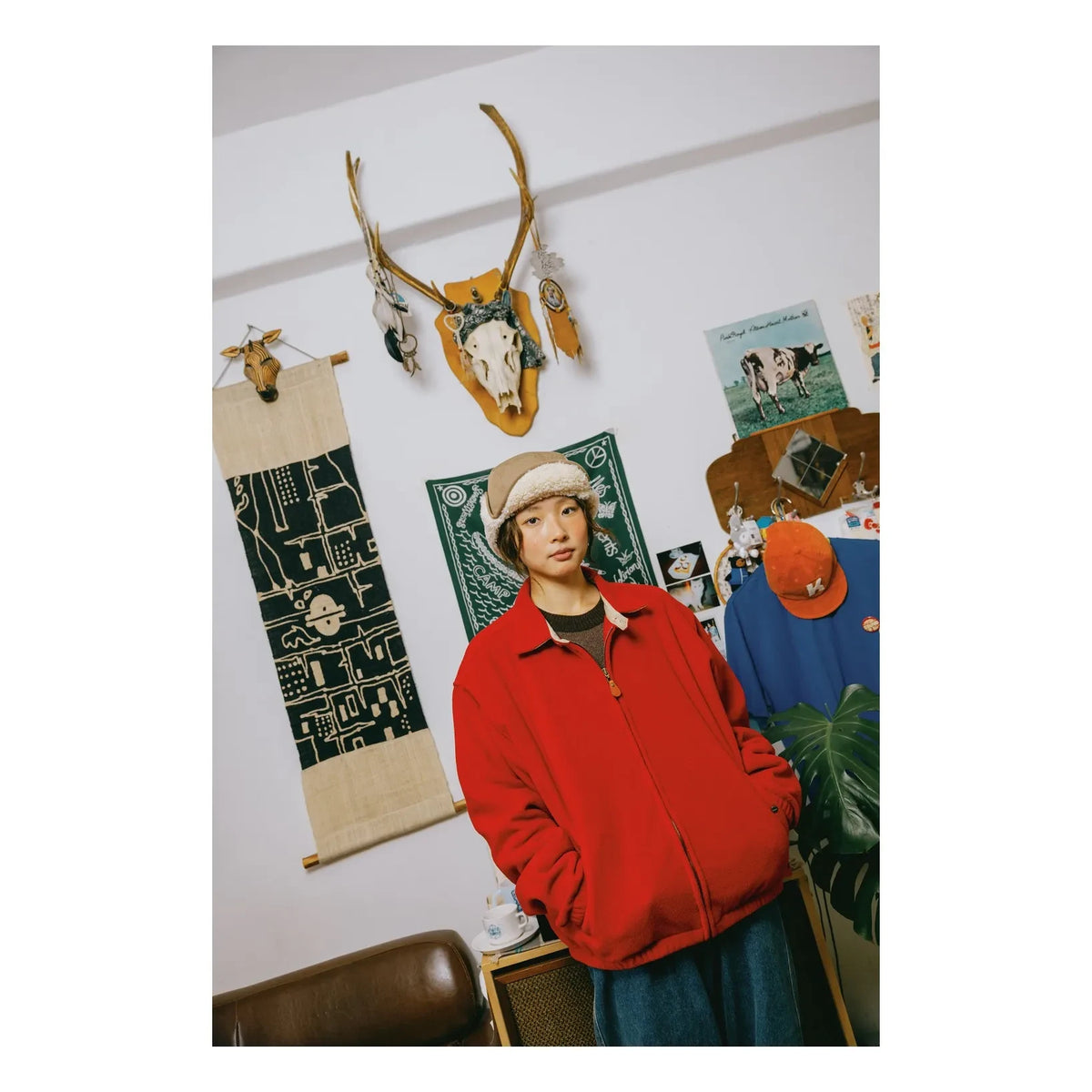 Kappy - Ushanka de doble cara de tela Ripstop | Beige
