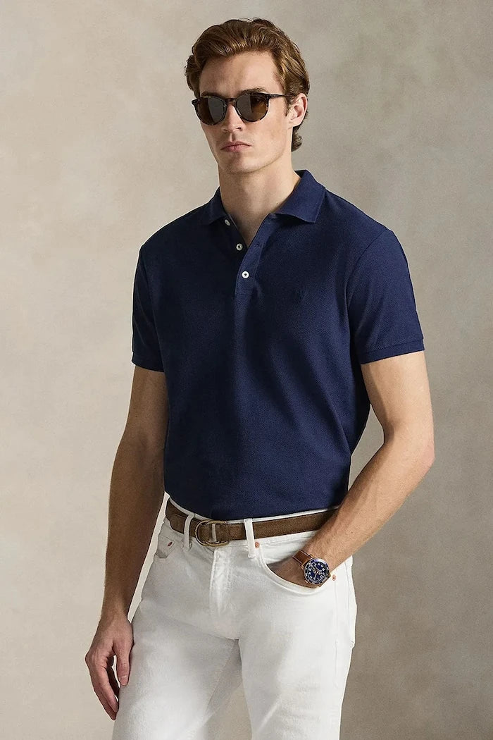 قميص قطني بياقة Polo Ralph Lauren