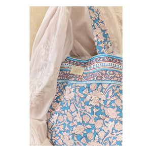 Louise Misha - Beverly Coton Tote Çanta | Açık mavi