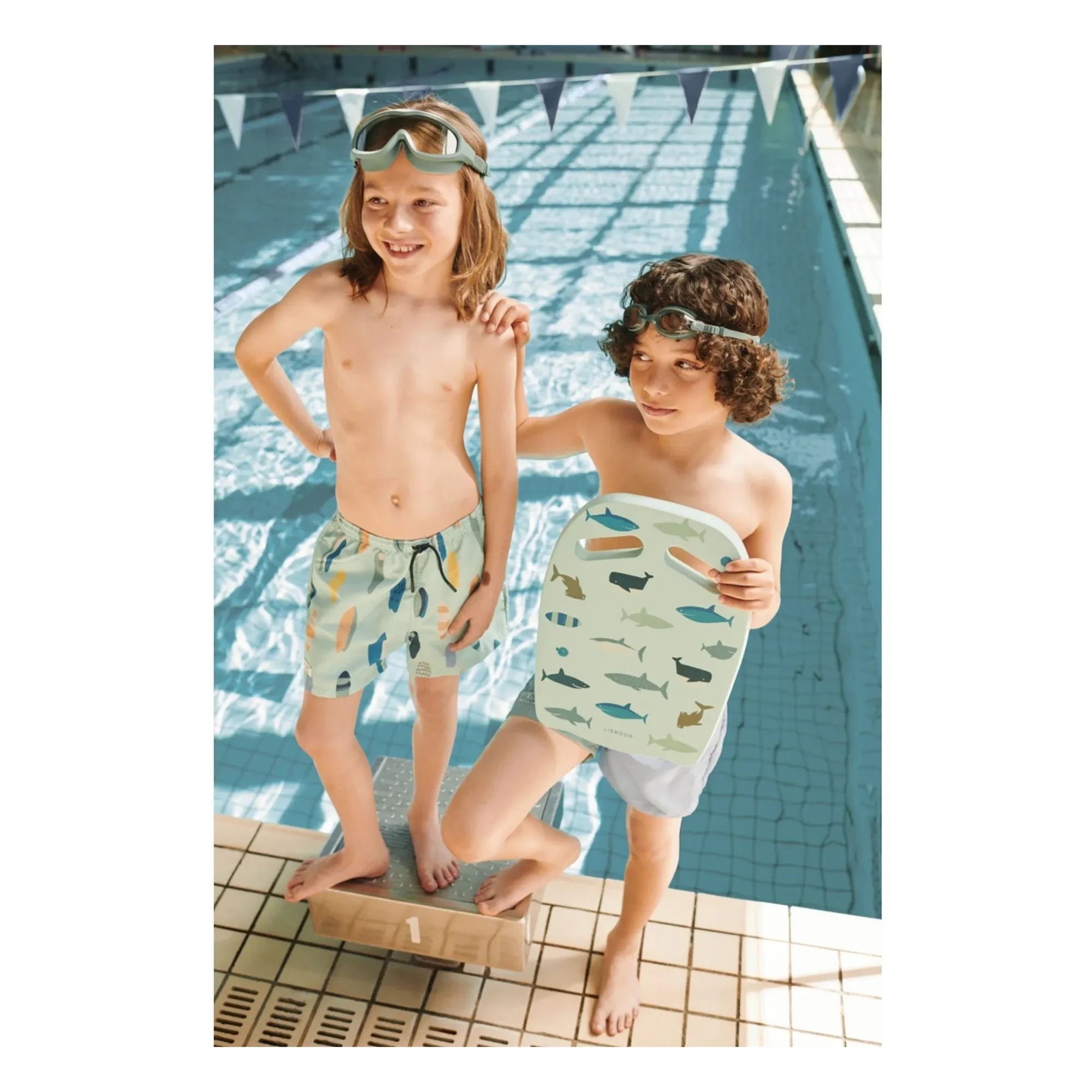 Liewood - Hayden Swim Board | Shark/Dove blue