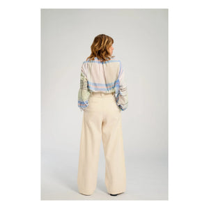 Virginie de Vinster - Blusa de cuadros Hokkaido | Azul