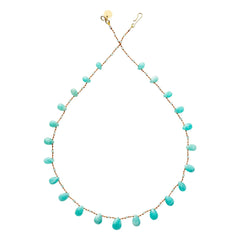 Ivarene - Henna necklace | Azure blue