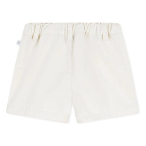 Petit Bateau – Twill-Shorts aus Bio-Baumwolle | Weiß