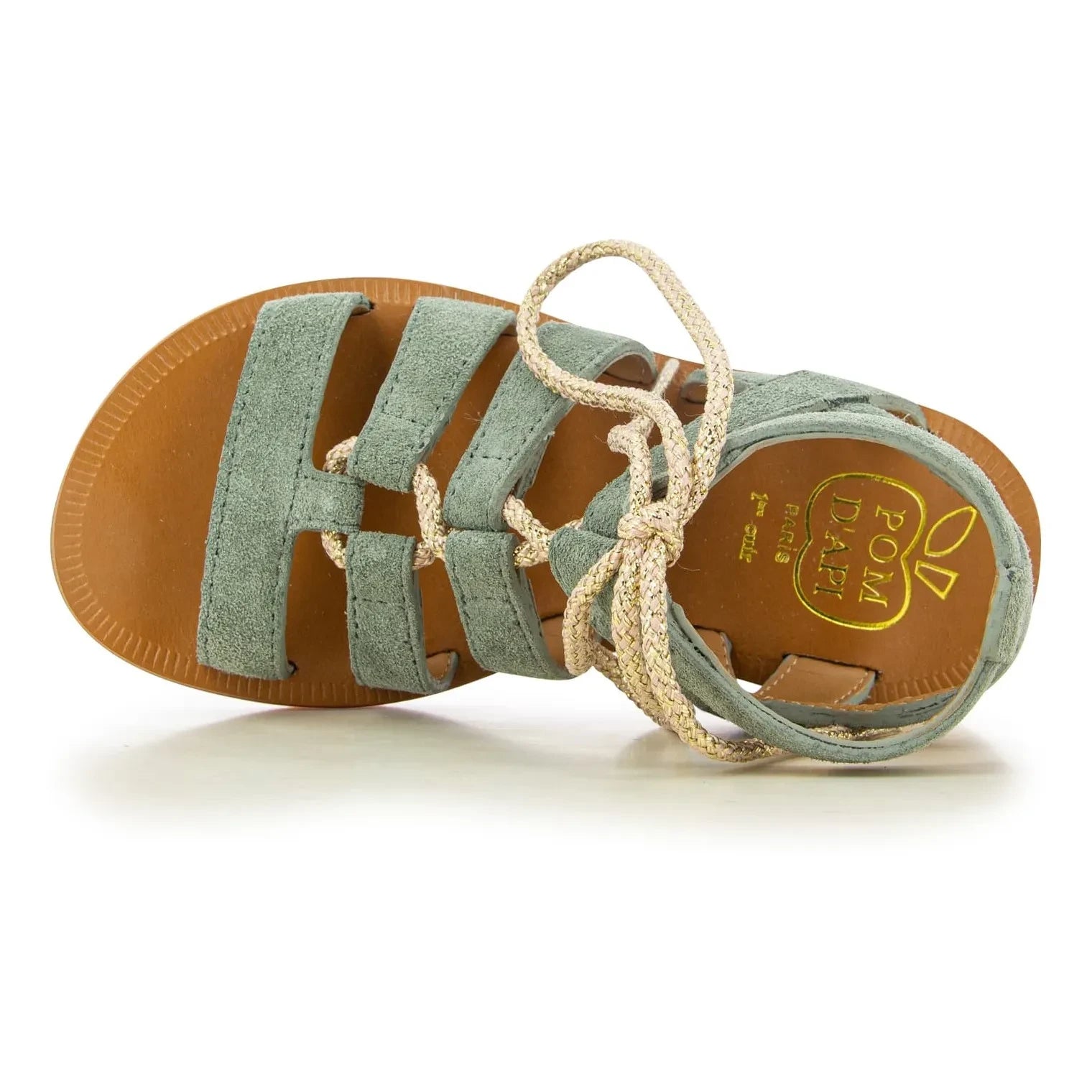 Sandalias Pom d'Api - Plagette Guily con correas | Gris