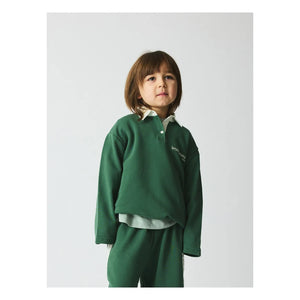 brunobruno nation - Dana Polo-Kragen-Pullover aus Bio-Baumwolle | Grün