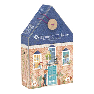 Londji - Beidseitiges Willkommen zu Hause Puzzle - 36 Teile