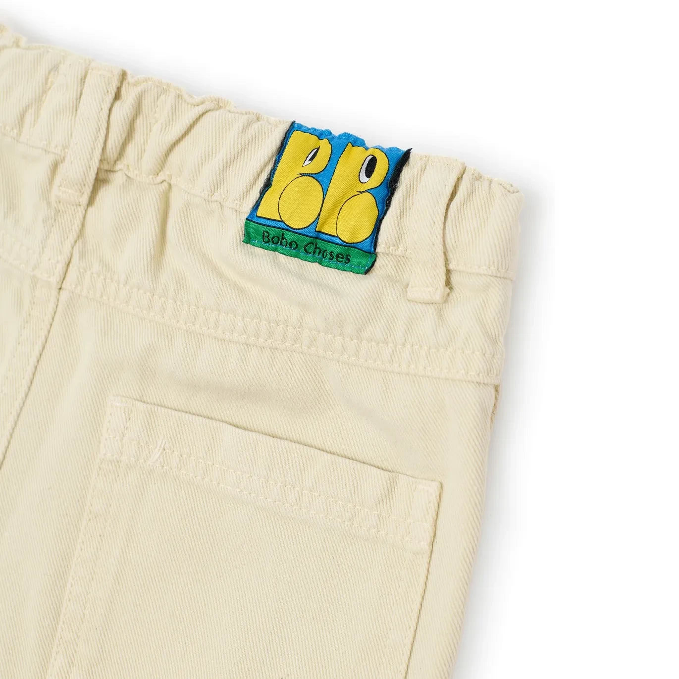 Bobo Choses - Organik Pamuklu Twill Ghost Pantolon | Ekru