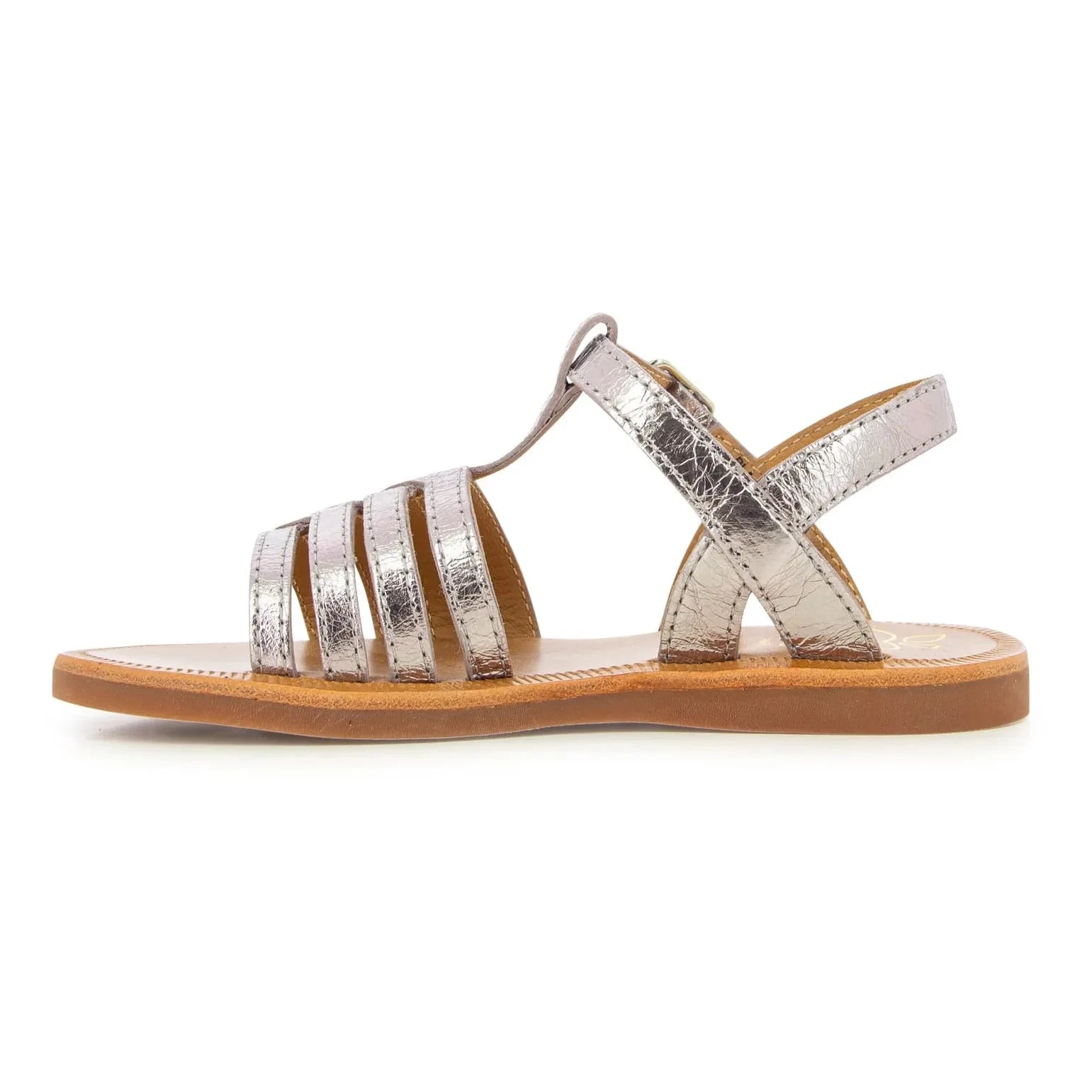 Pom d'Api - Sandalias Plagette New Salome | Plateado