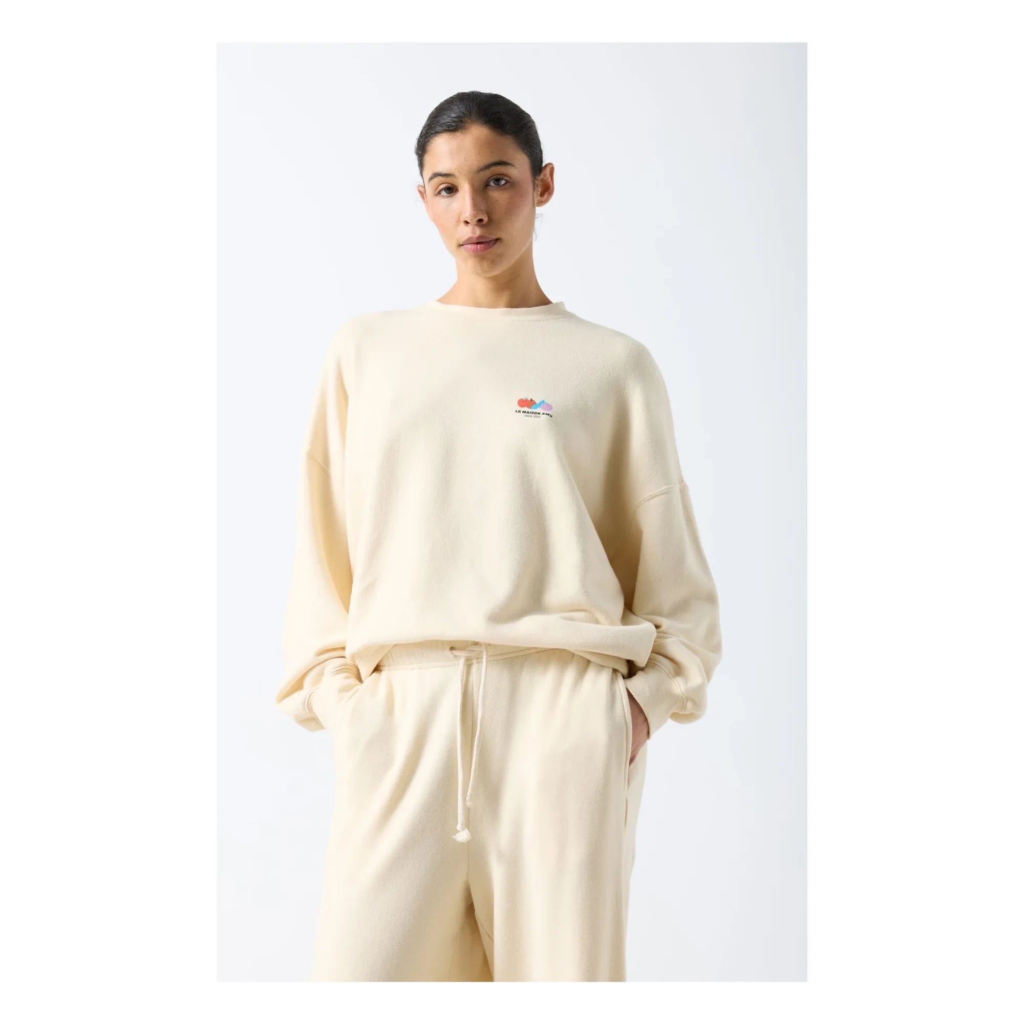 American Vintage - Atubay Baumwoll-Sweatshirt | Ecru