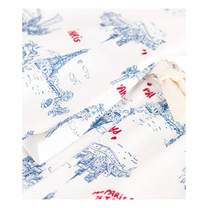 Petit Bateau - Kırık Organik Pamuklu Pijama Şortu | Ecru