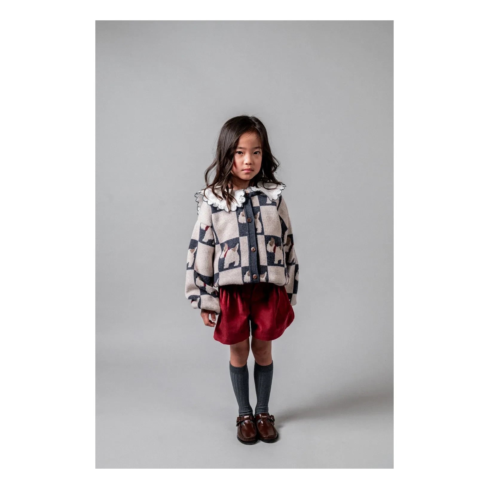 birinit - Les Petits Jackies Merinos Yünlü Hırka | Ekru