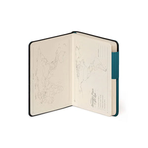 Legami - Lined Notebook with Monochrome Soft Cover - Deep Teal - My Notebook